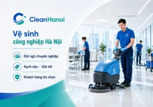 Banner desktop dịch vụ vệ sinh công nghiệp Hà Nội CleanHanoi
