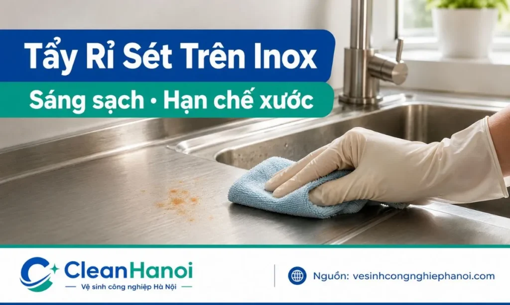 5 cách tẩy rỉ sét trên inox an toàn, giúp inox sáng sạch hơn