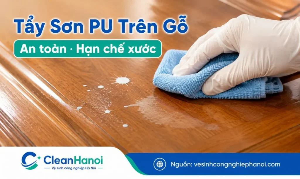 Cách tẩy sơn PU trên gỗ an toàn, hạn chế hư bề mặt