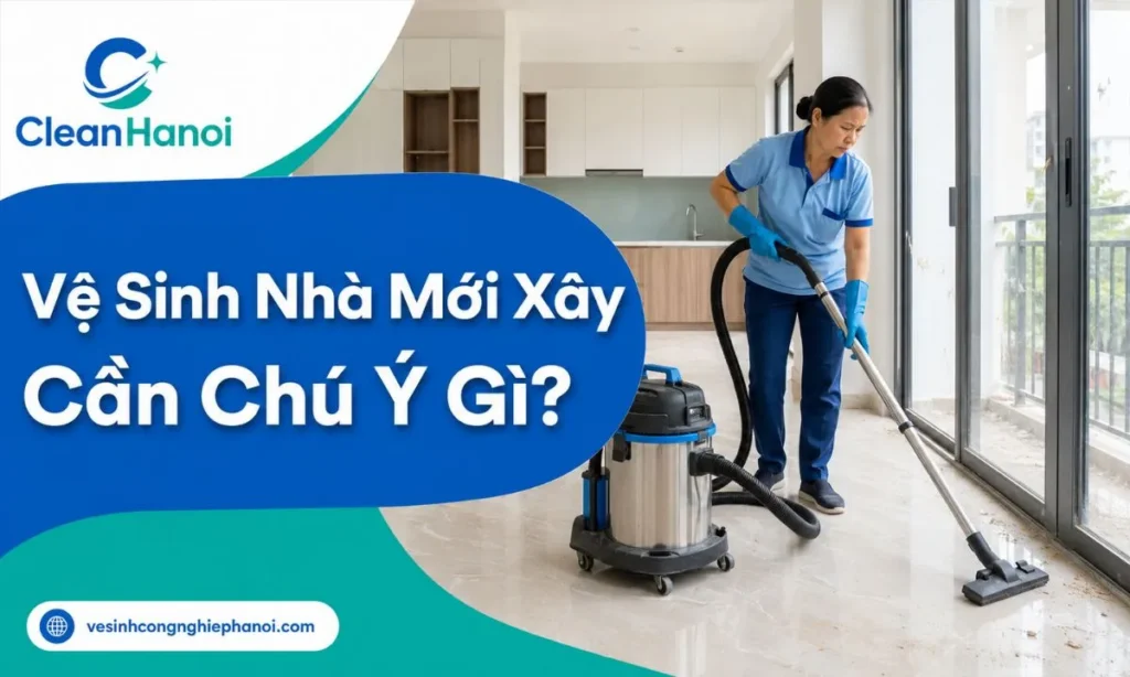 Những điều cần chú ý khi vệ sinh nhà mới xây