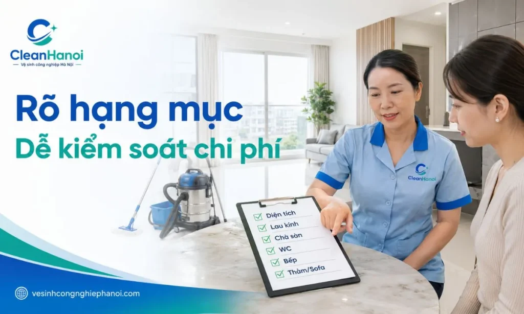 Checklist hạng mục cần làm trước khi thuê vệ sinh công nghiệp