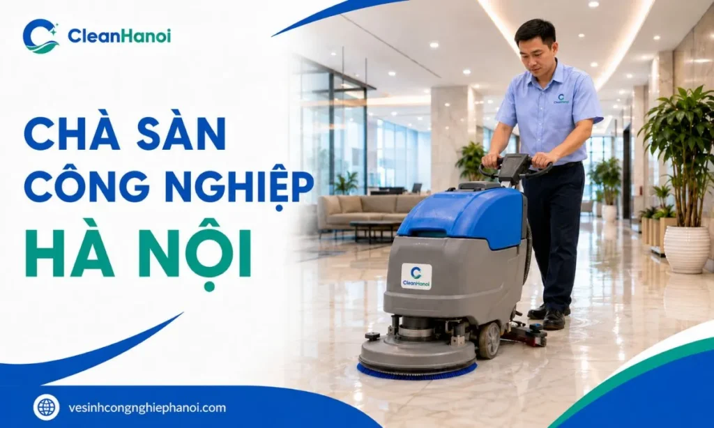 Dịch vụ chà sàn công nghiệp tại Hà Nội CleanHanoi