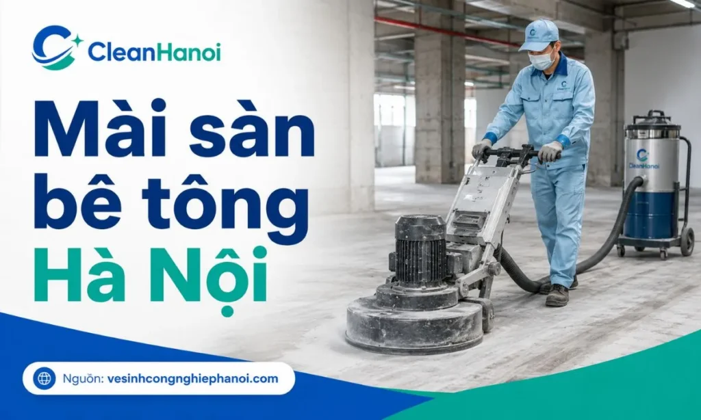Dịch vụ mài sàn bê tông tại Hà Nội CleanHanoi