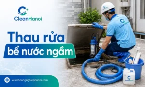 Dịch vụ thau rửa bể nước ngầm tại Hà Nội CleanHanoi