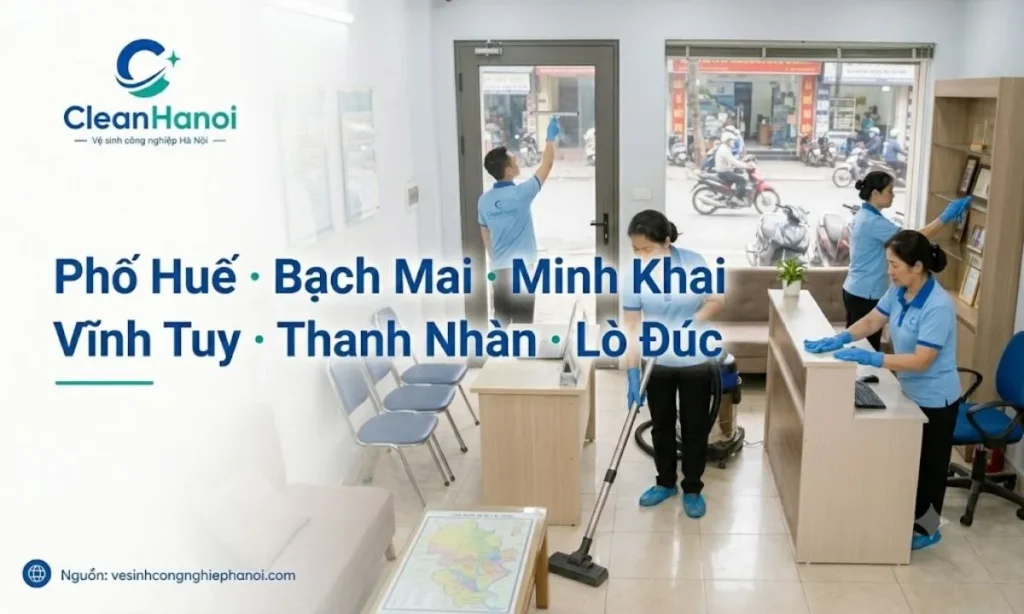 Dịch vụ vệ sinh công nghiệp Hai Bà Trưng