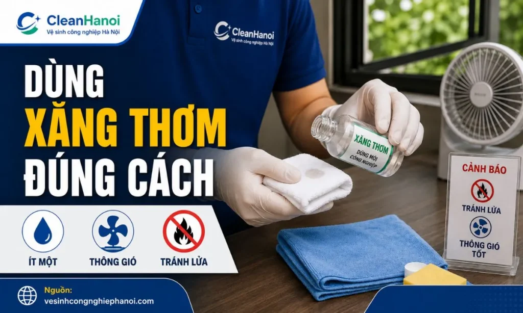 Xăng thơm có thể làm mềm keo con chó trên một số bề mặt cứng, nhưng cần dùng đúng cách, thông gió tốt và tránh xa nguồn lửa.