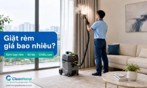 Giá giặt rèm tại nhà phụ thuộc vào loại rèm, chất liệu, khối lượng, số bộ, chiều cao lắp đặt, độ bẩn và phương án tháo giặt hay vệ sinh tại chỗ.