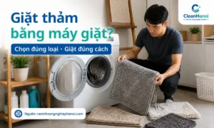 Giặt thảm bằng máy giặt chỉ phù hợp với một số loại thảm nhỏ, nhẹ, dễ khô và có nhãn hướng dẫn cho phép giặt máy; không nên áp dụng cho thảm lớn, thảm dày, thảm yoga hoặc thảm đế cao su cũ.