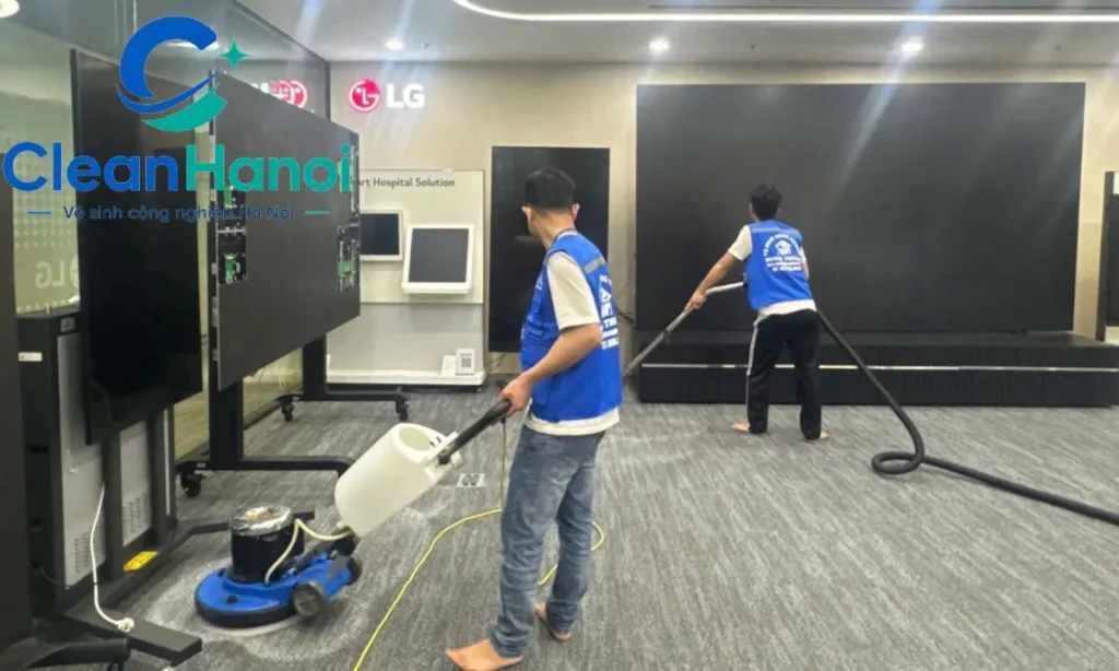 Giặt thảm khu làm việc và phòng họp văn phòng