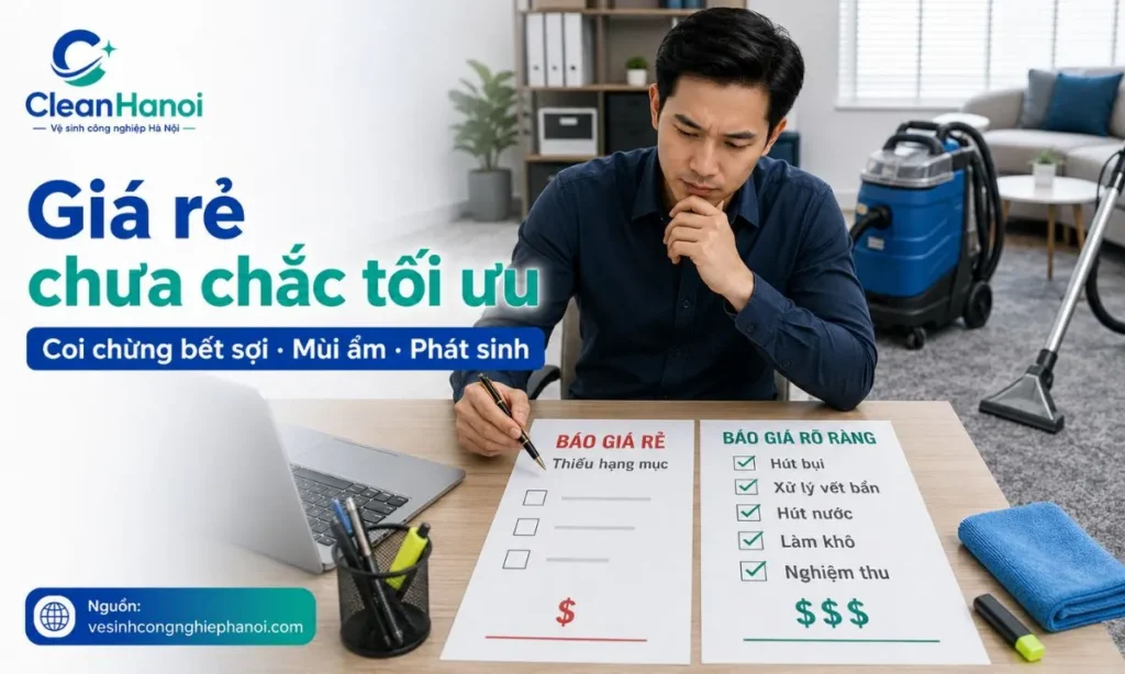 Không chọn dịch vụ giặt thảm chỉ vì giá rẻ nếu thiếu quy trình và máy móc phù hợp