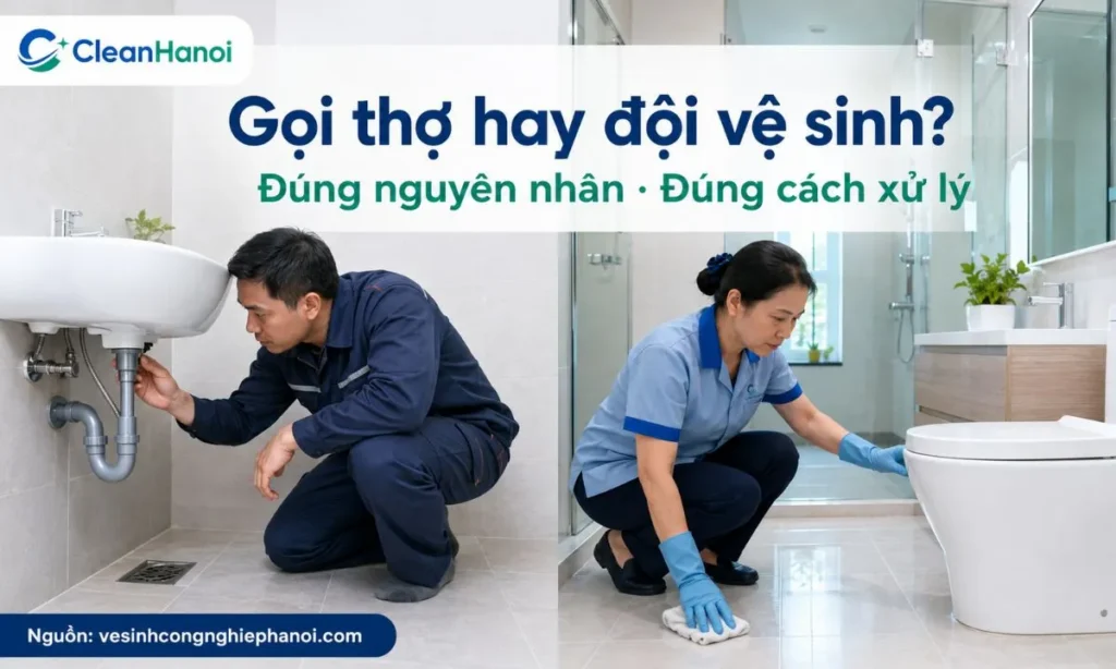 Phân biệt mùi hôi nhà vệ sinh do lỗi đường ống và mùi do cặn bẩn ẩm mốc cần vệ sinh sâu