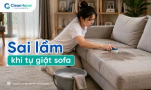 Những sai lầm khi tự giặt ghế sofa tại nhà