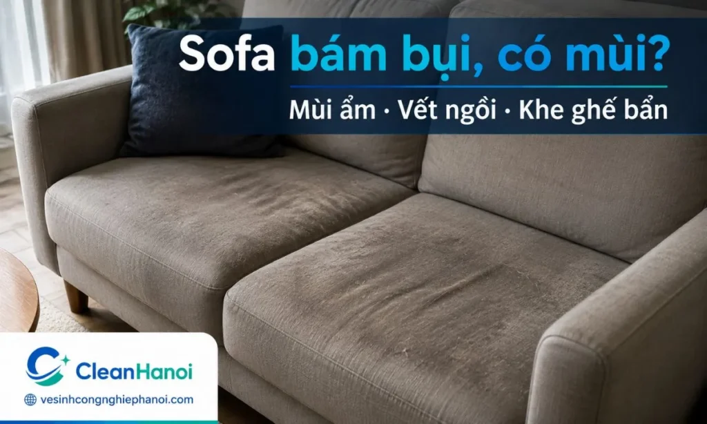 Sofa tại Đông Anh nên được vệ sinh khi bề mặt xỉn màu, bám bụi, có mùi ẩm, mùi điều hòa, mùi thú cưng, vết nước uống, trà, cà phê hoặc lâu ngày chưa làm sạch.