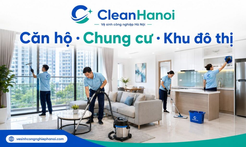 Tổng vệ sinh căn hộ khu đô thị Nam Từ Liêm