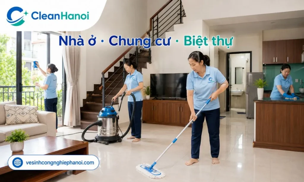 Tổng vệ sinh nhà ở, chung cư tại Thanh Trì