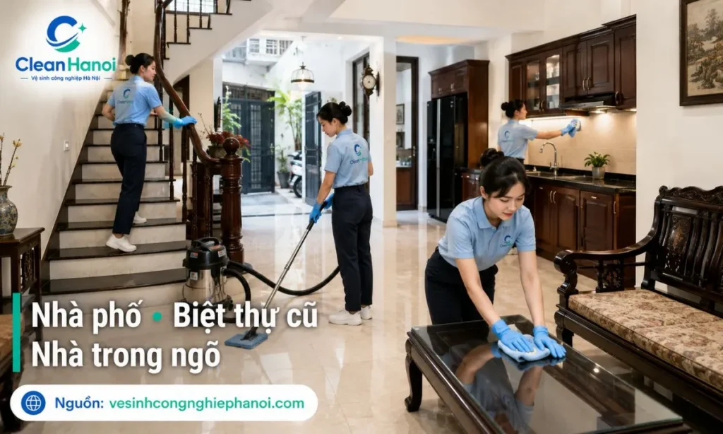 Tổng vệ sinh nhà phố, biệt thự cũ tại Ba Đình