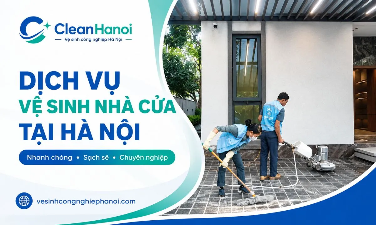 Đội ngũ CleanHanoi thực hiện vệ sinh nhà cửa tại Hà Nội