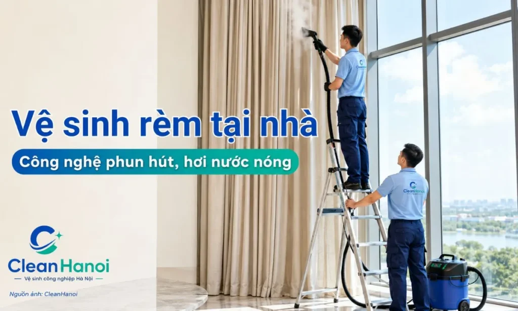 Vệ sinh rèm tại nhà