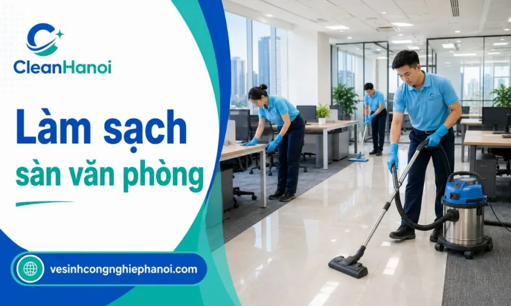 Vệ sinh sàn và thảm văn phòng