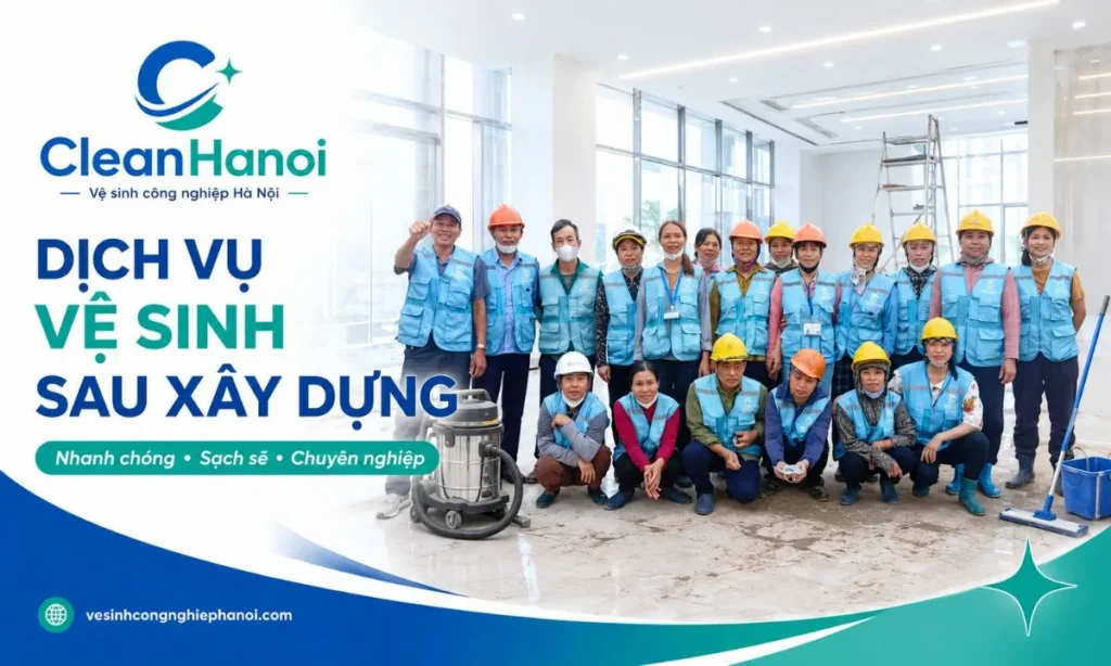 Vệ sinh sau xây dựng tại Hà Nội CleanHanoi