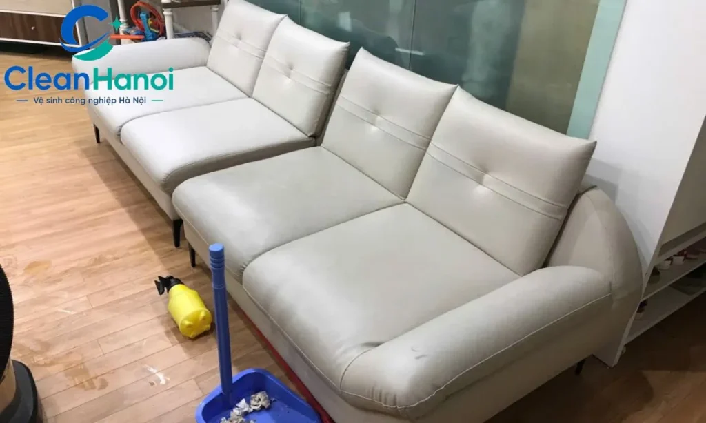 Vệ sinh sofa da tại nhà hà nội