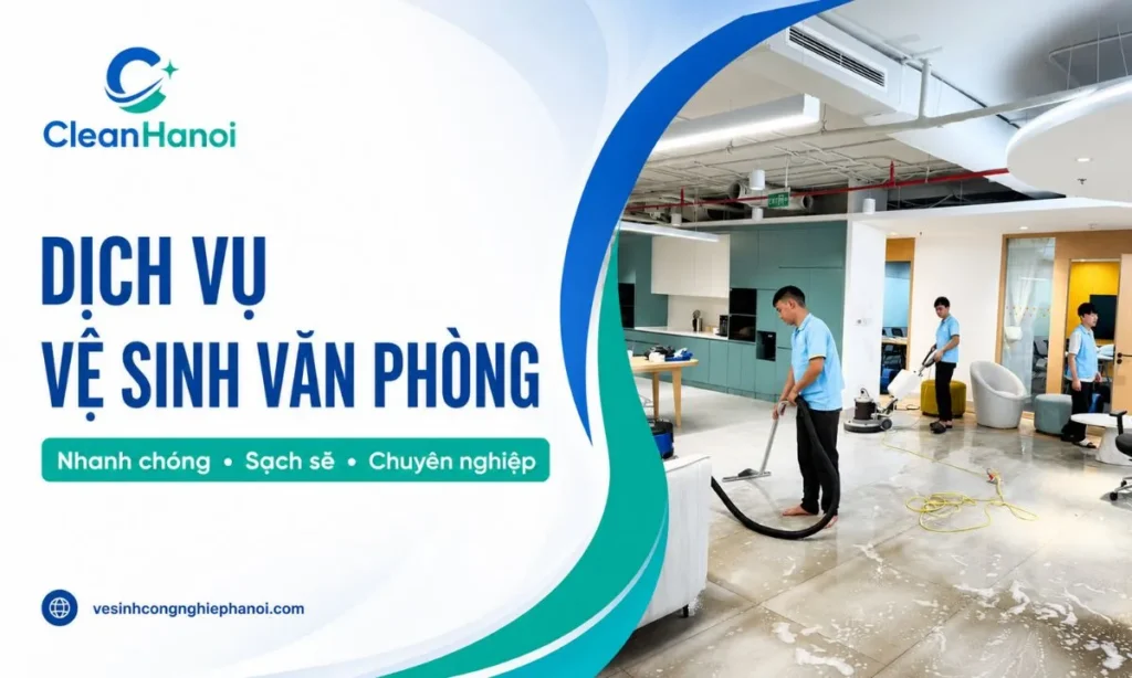 Dịch vụ vệ sinh văn phòng tại Hà Nội CleanHanoi