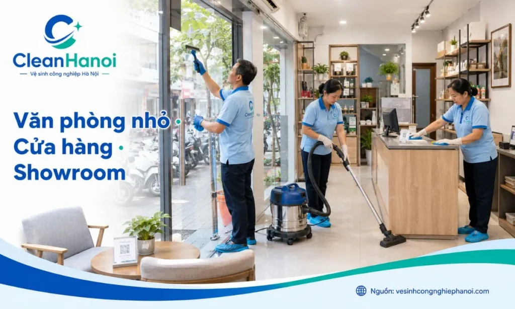 Vệ sinh văn phòng, cửa hàng tại Phố Huế, Bà Triệu