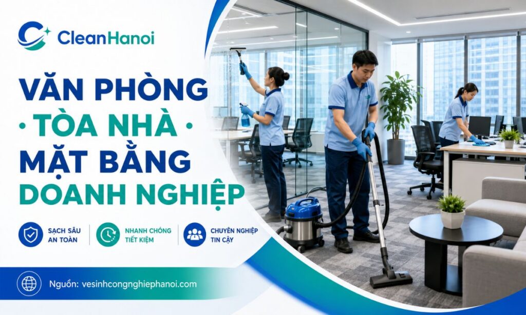 Vệ sinh văn phòng, tòa nhà tại Nam Từ Liêm
