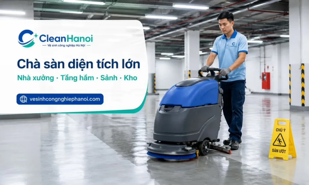 Máy chà sàn công nghiệp, máy liên hợp hoặc máy ngồi lái phù hợp cho nhà xưởng, kho, tầng hầm, sảnh tòa nhà, hành lang, trung tâm thương mại và khu vực có mật độ đi lại cao.