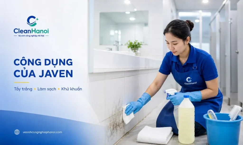Các công dụng phổ biến của nước Javen trong vệ sinh