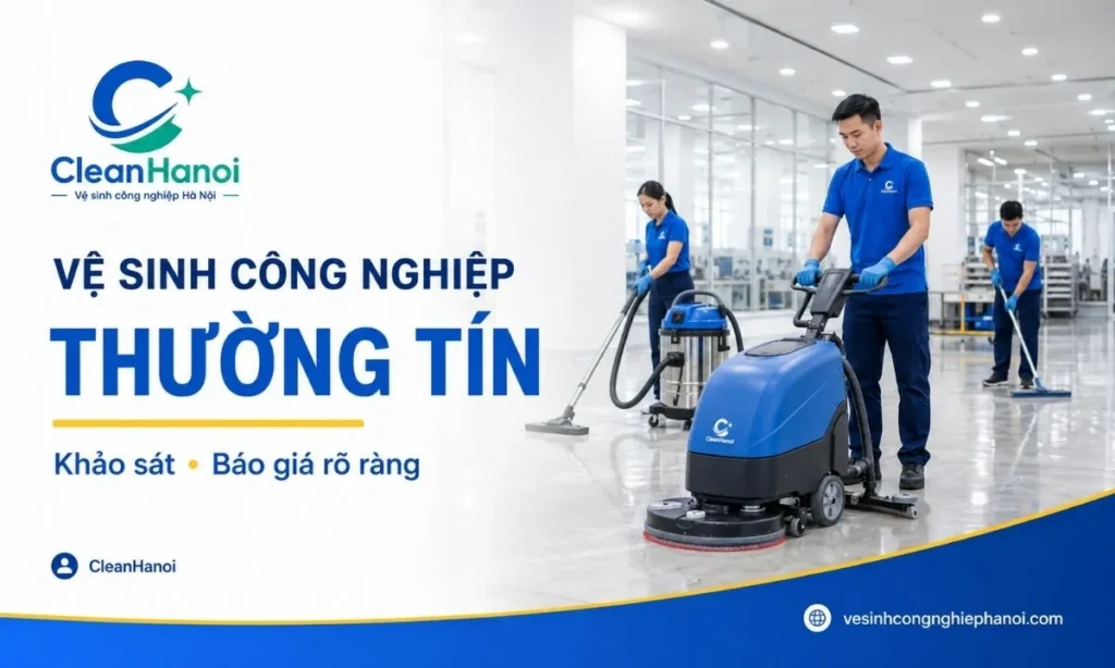 Dịch vụ vệ sinh công nghiệp Thường Tín của CleanHanoi